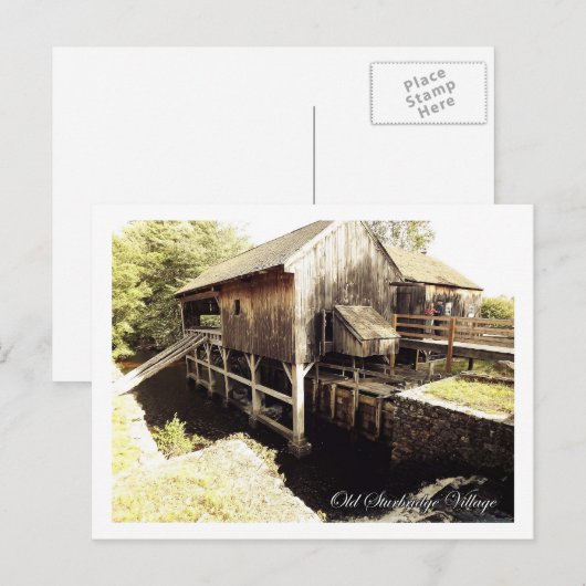 Sturbridge, Massachusetts Postkarte (Vorne/Hinten)