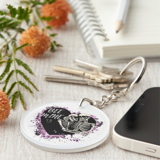 Sturdy acrylic keychain with cut  pair schlüsselanhänger (Vorderseite rechts)