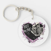 Sturdy acrylic keychain with cut  pair schlüsselanhänger (Vorderseite)