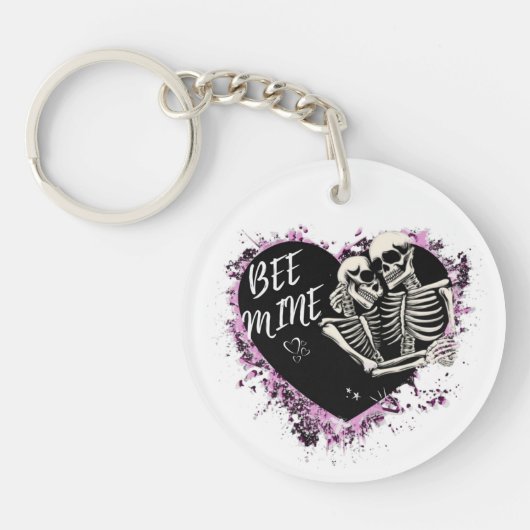 Sturdy acrylic keychain with cut pair schlüsselanhänger (Vorderseite)