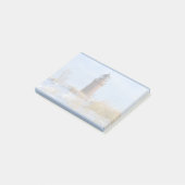 Sturdy Lighthouse an einer Felsküste im Winter Post-it Klebezettel (angewinkelt)