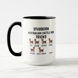 Sturer Australian Cattle Dog Tricks, Lustig Tasse
