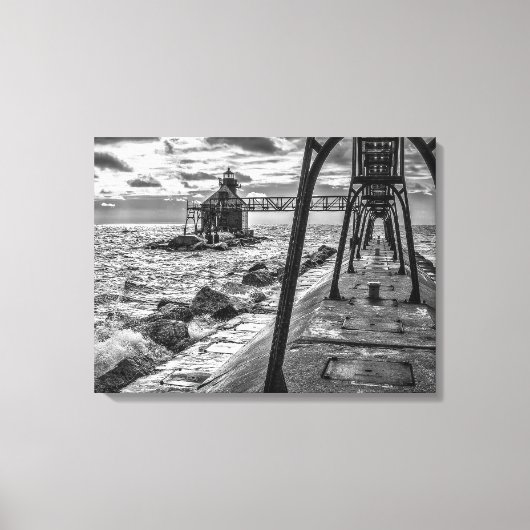 Sturgeon Bay Lighthouse Canvas Print Leinwanddruck (Vorderseite)