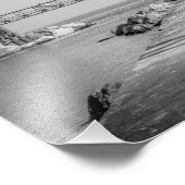 Sturgeon Bay Lighthouse Pier Black and White Fotodruck (Ecke)