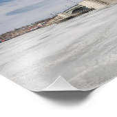 Sturgeon Bay, WI Bridge im Winter Fotodruck (Ecke)