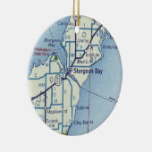 Sturgeon Bay WI Keramik Ornament (Rechts)