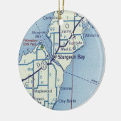 Sturgeon Bay WI Keramik Ornament (Links)