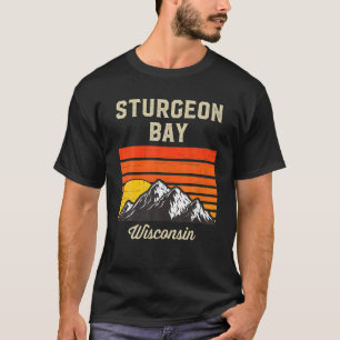 Sturgeon Bay Wisconsin Retro City State USA T-Shirt