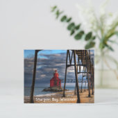 Sturgeon Bay Wisconsin Tür Landkreis Postkarte (Stehend Vorderseite)