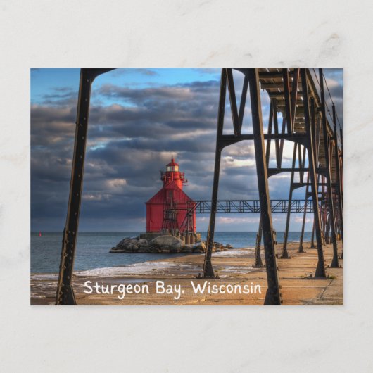 Sturgeon Bay Wisconsin Tür Landkreis Postkarte (Vorderseite)