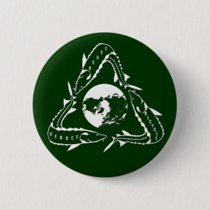 Sturgeon Button - Gerecycelt - weiß