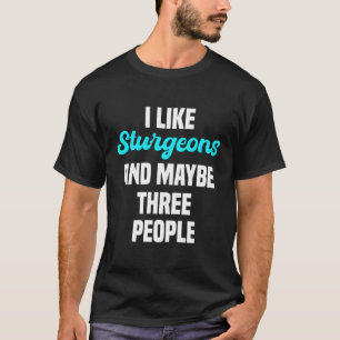 Sturgeon Fisher Angler Freshwater Fischer Introver T-Shirt
