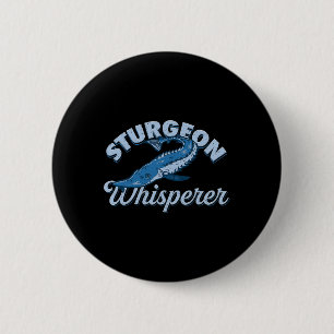 Sturgeon-Flüsterer Seelenleben - Lustiges Angelges Button