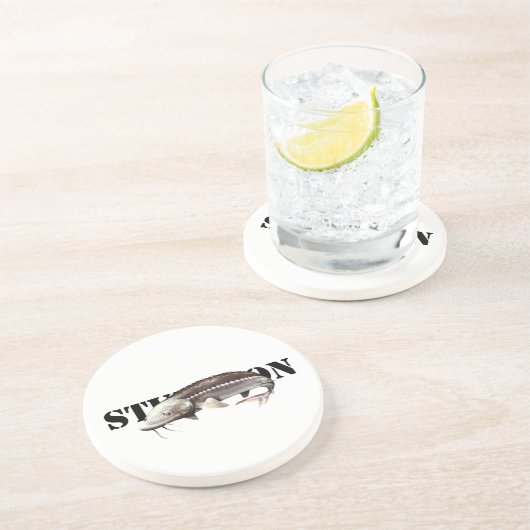 Sturgeon Getränkeuntersetzer (Seite)