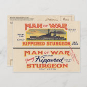 Sturgeon kann Postcard kennzeichnen Postkarte (Vorne/Hinten)