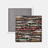 Sturgeon Magnet - Nordamerikanischer Sturgeon (Vorderseite/Rückseite)
