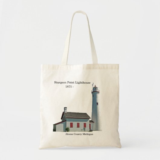 Sturgeon Point Leuchtturm ausgeschnitten Tasche (Vorne)