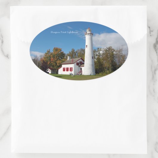 Sturgeon Point Lighthouse Aufkleber (Tasche)