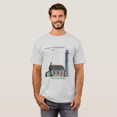 Sturgeon Point Lighthouse Ausschnitt-Shirt T-Shirt (Vorne ganz)