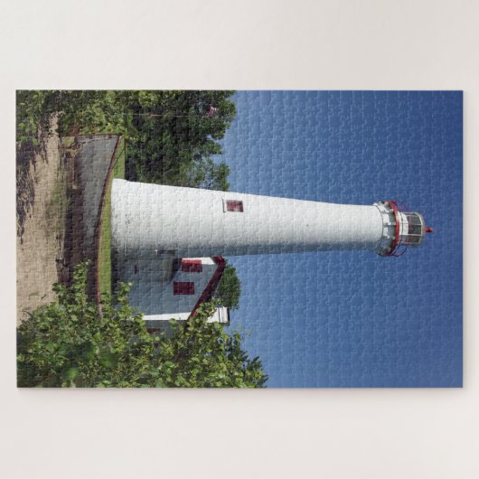 Sturgeon Point Lighthouse mit Schiffspuzzle Puzzle (Horizontal)