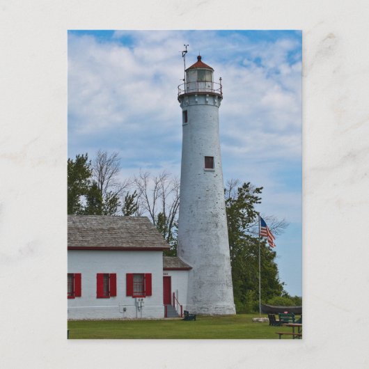 Sturgeon Point Lighthouse Postkarte (Vorderseite)