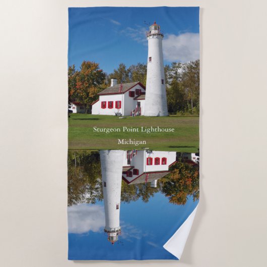 Sturgeon Point Lighthouse Strandtuch (Vorderseite)