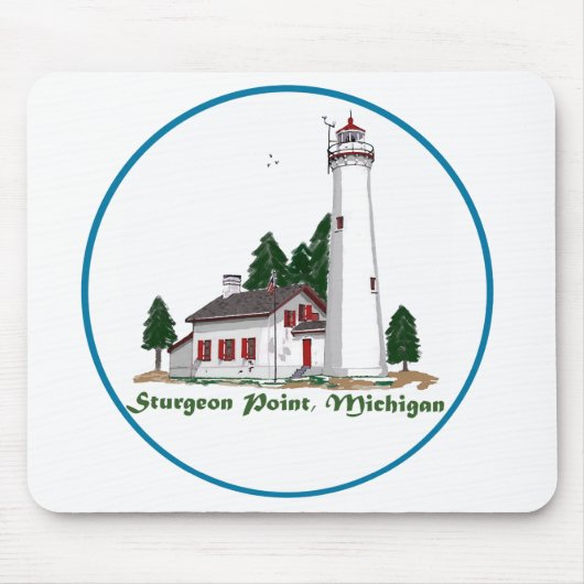 Sturgeon Point Michigan Mousepad (Vorne)