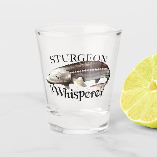 Sturgeon Whisperer Schnapsglas (Vorderseite)