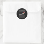 Sturgeons Fish Style Ugly Sturgeons Runder Aufkleber (Tasche)