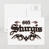 Sturgis 605 postkarte (Vorne/Hinten)
