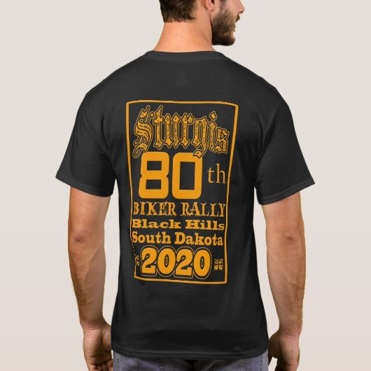STURGIS 80. BIKER KUNDGEBUNG 2020 SHIRT (Rückseite)
