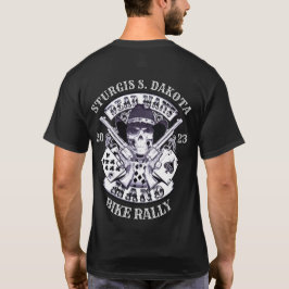Sturgis Bike Kundgebung 2023 Dead Mans Hand Cowboy T-Shirt