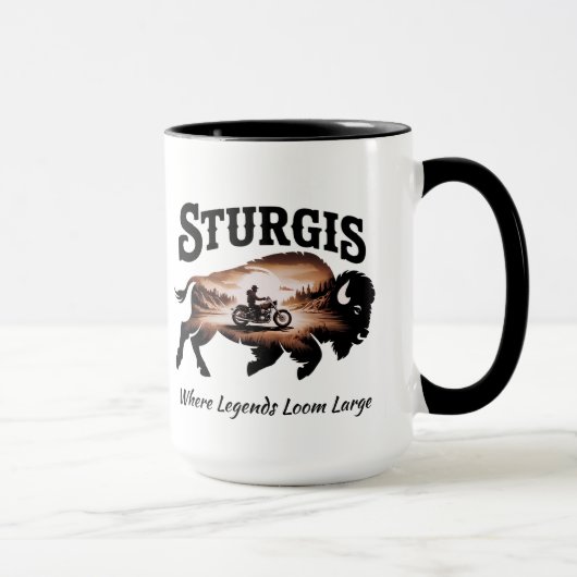 Sturgis Black Hills SD Bison Legends Tasse (Rechts)