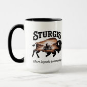 Sturgis Black Hills SD Bison Legends Tasse (Links)
