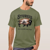 Sturgis Black Hills SD Bison T-Shirt (Vorderseite)