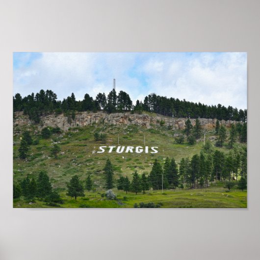 Sturgis Hillside Side, South Dakota Poster (Vorne)