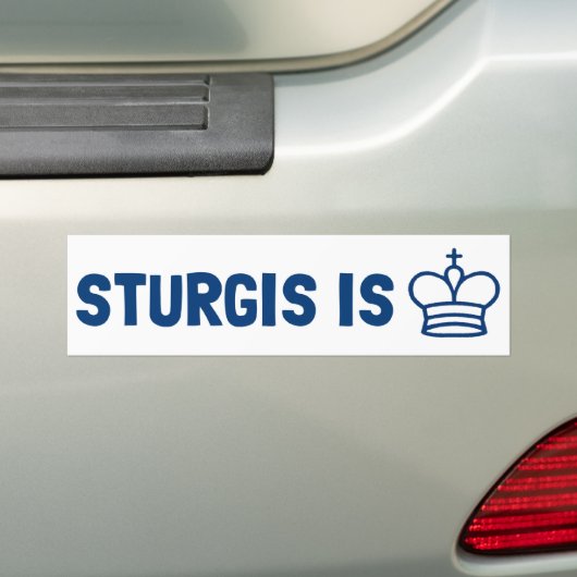 Sturgis ist König Autoaufkleber (Auf Auto)