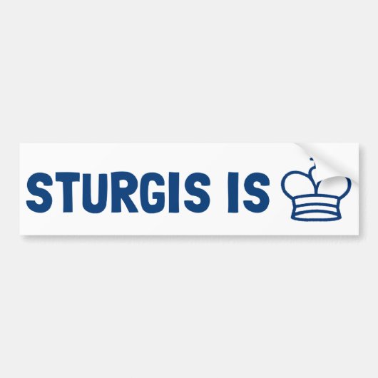 Sturgis ist König Autoaufkleber (Vorne)