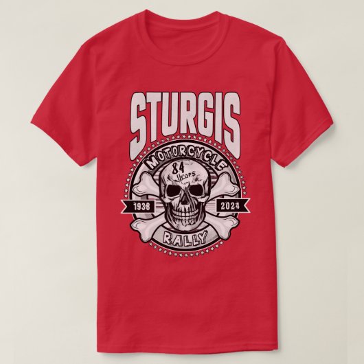 Sturgis Motorrad-Kundgebung 2024 1 T-Shirt (Design vorne)