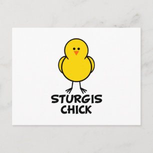 Sturgis South Dakota Chick Postkarte