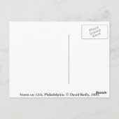 Sturm am 12., Philadelphia. Postkarte (Rückseite)