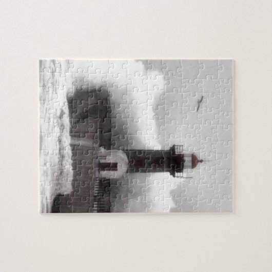 Sturm am Leuchtturm Puzzle (Horizontal)