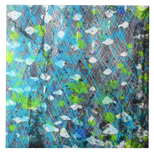 Sturm am Meer Fliese (Vorderseite)