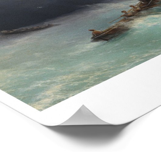 Sturm am Meer Ivan Aivasovsky Seescape Poster (Ecke)