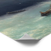 Sturm am Meer Poster (Ecke)