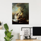 Sturm am Meer von Galiläa Canvas Print Poster (Heimbüro)
