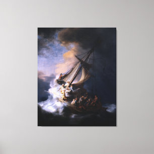 Sturm am Meer von Galiläa durch Rembrandt van Rij Leinwanddruck