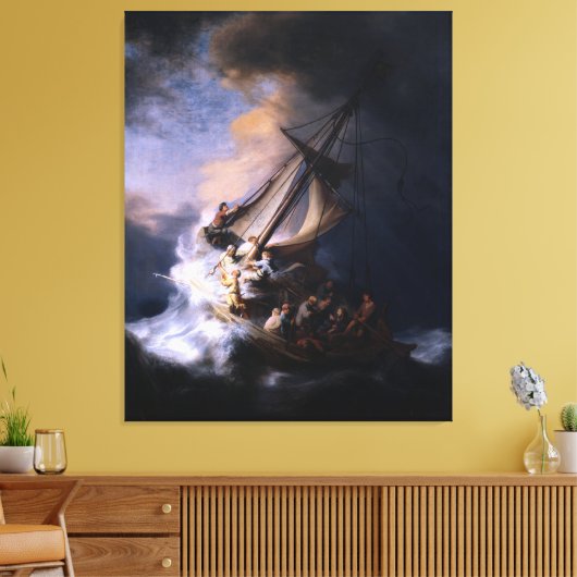Sturm am Meer von Galiläa durch Rembrandt van Rijn Leinwanddruck (Insitu (Wohnzimmer))