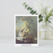 Sturm am Meer von Galiläa durch Rembrandt Van Rijn Postkarte (Stehend Vorderseite)