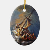 Sturm am Meer von Galiläa Keramikornament (Vorne)